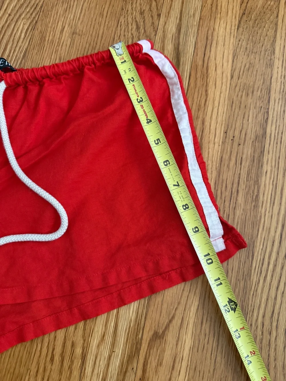 J. Crew red nautical casual warm weather shorts Small